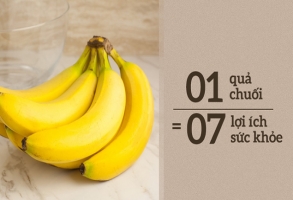 Ăn 1 quả chuối mỗi ng&agrave;y: Cơ thể cảm ơn bạn về 7 lợi &iacute;ch tuyệt vời cho sức khỏe