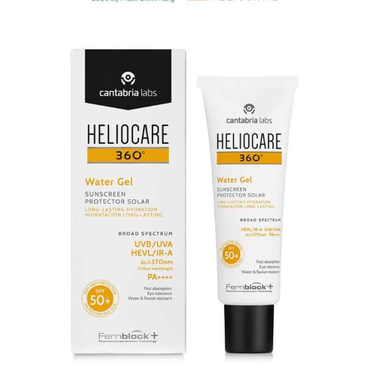 Heliocare 360° Water Gel SPF 50 _ Nhũ tương chống nắng phổ rộng cấp ẩm và bảo vệ da