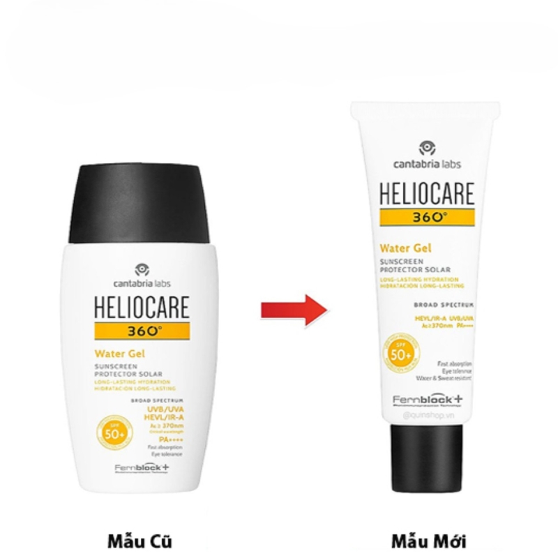 Heliocare 360° Water Gel SPF 50 _ Nhũ tương chống nắng phổ rộng cấp ẩm và bảo vệ da