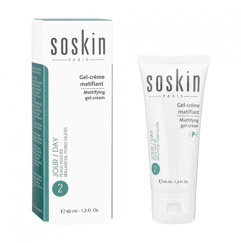 Kem trị mụn kiểm soát dầu và phục tái tạo làn da tổn thương Soskin mattifying gel cream