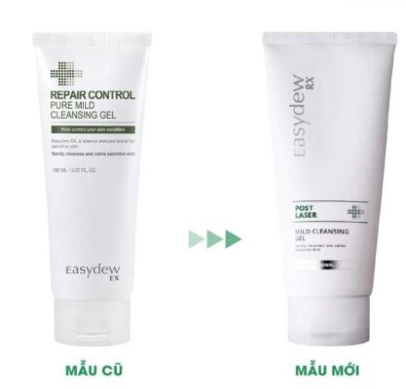 EasydewEX  repair control pure mild cleansing gel _ Gel rửa mặt làm tươi sáng làn da 