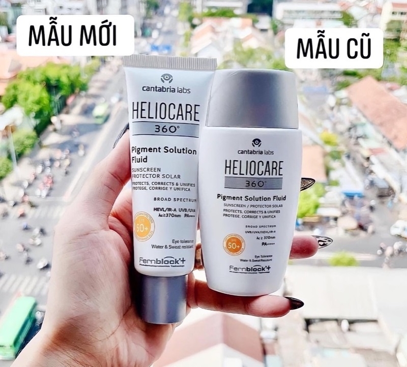 Heliocare 360 Pigment Solution Fluid SPF50+_Nhũ tương chống nắng vật lý kiểm soát tình trạng tăng sắc tố và đốm nâu 