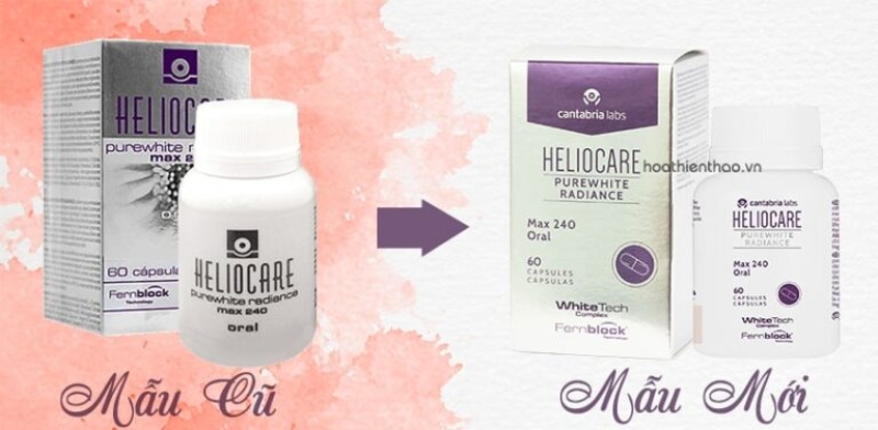 Heliocare Purewhite Radiance Max 240 _ Viên uống trắng da chống lão hoá thượng hạng