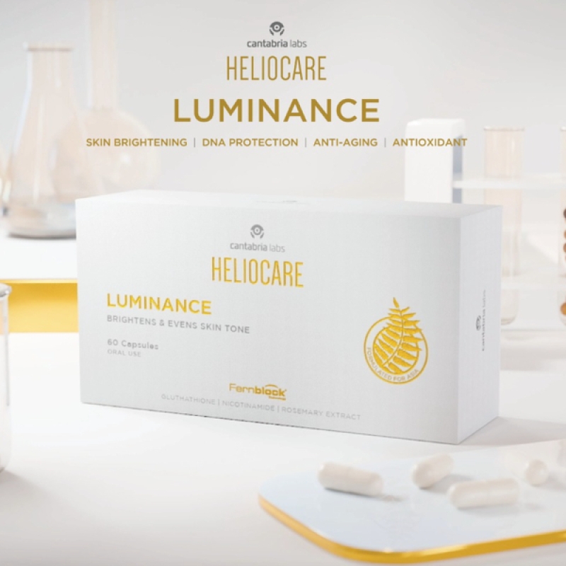  Heliocare Luminance Brightens And Evens Skin Tone _ Viên uống làm trắng và đều màu da