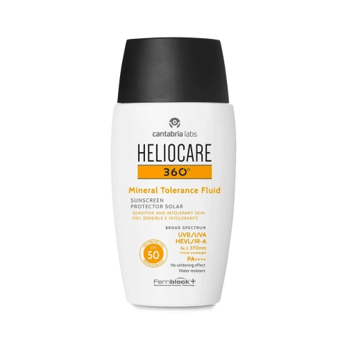 Heliocare 360 Mineral Tolerance Fluid SPF 50 PA++++ _ Kem chống nắng vật lý cho da khô nhạy cảm